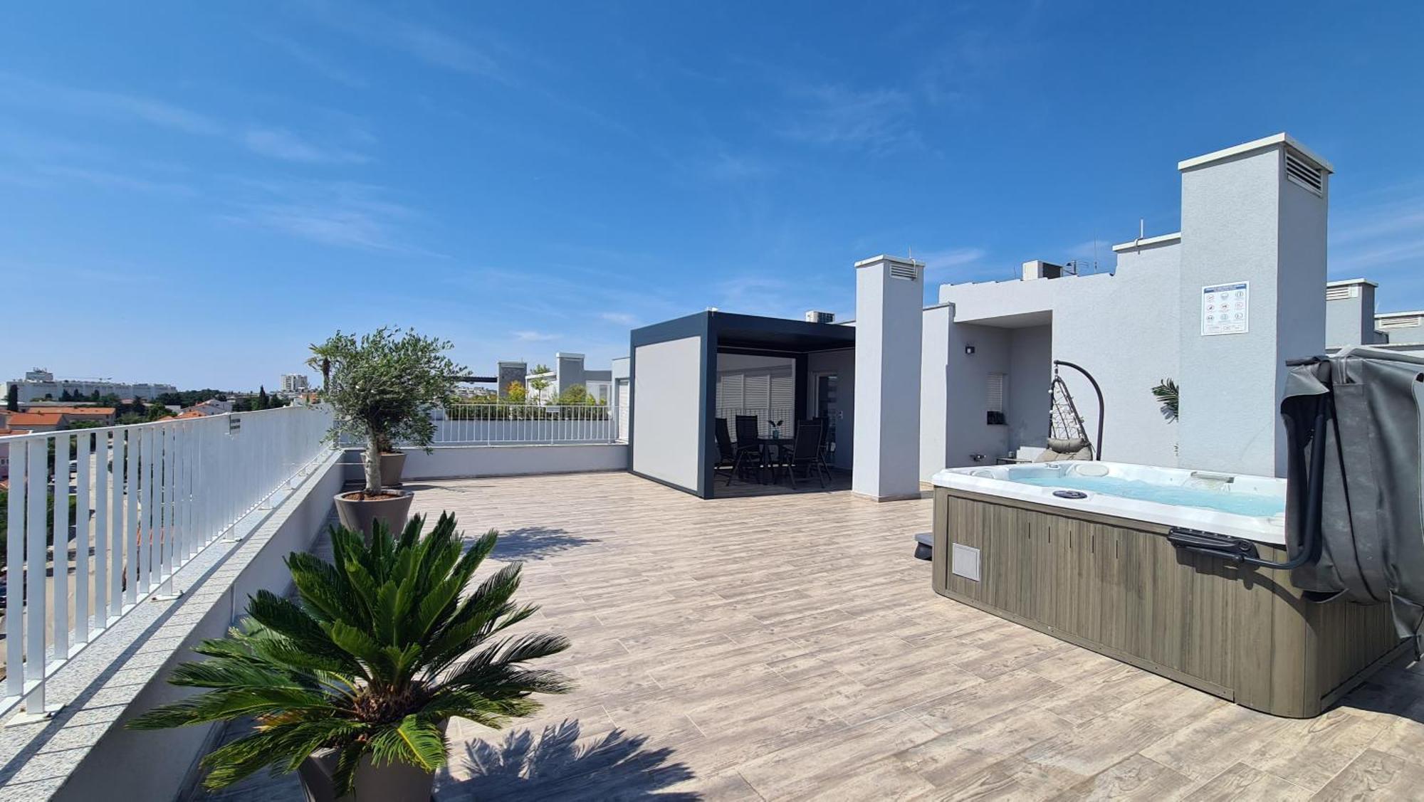 Ferienwohnung Zadar Sunset Penthouse With Spectacular View And Jacuzzi Exterior foto